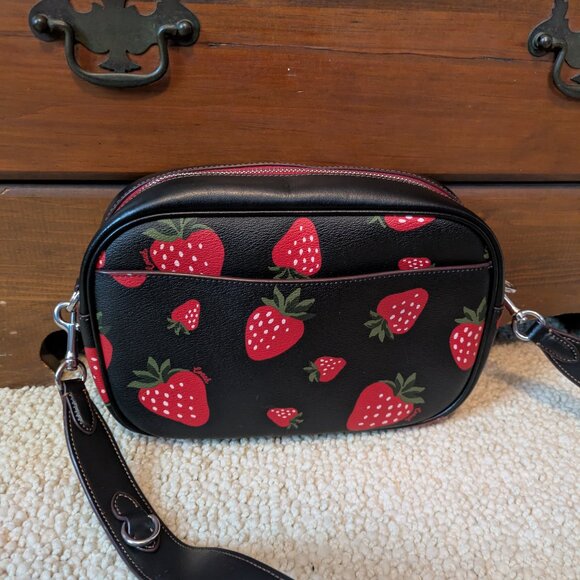 Strawberry Coach Jamie Camera Bag Crossbody - Picture 4 of 6